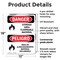 Signmission Storage Area Flammable Material Bilingual Danger Sign, Plastic, 12in W x 18in L, 2PK OS-2PACK-DS-P-1218-VS-1583 - alternate 5